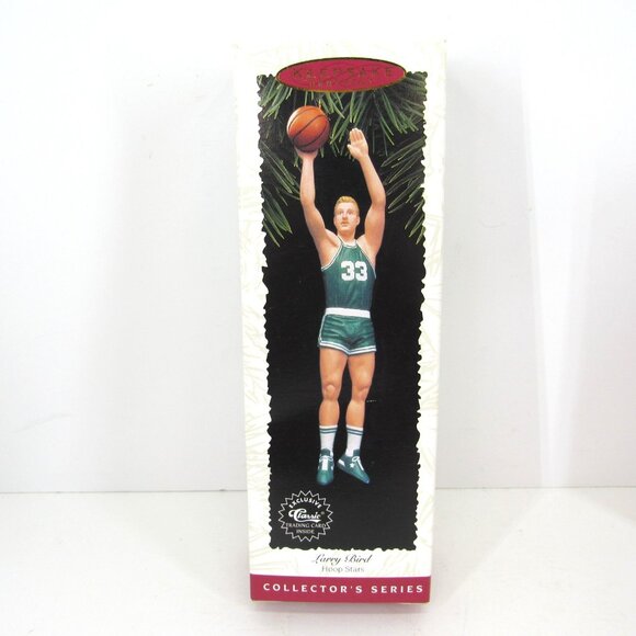 Hallmark Keepsake Ornament Larry Bird Hoop Stars and Magic Johnson Hoop Stars - Picture 2 of 6